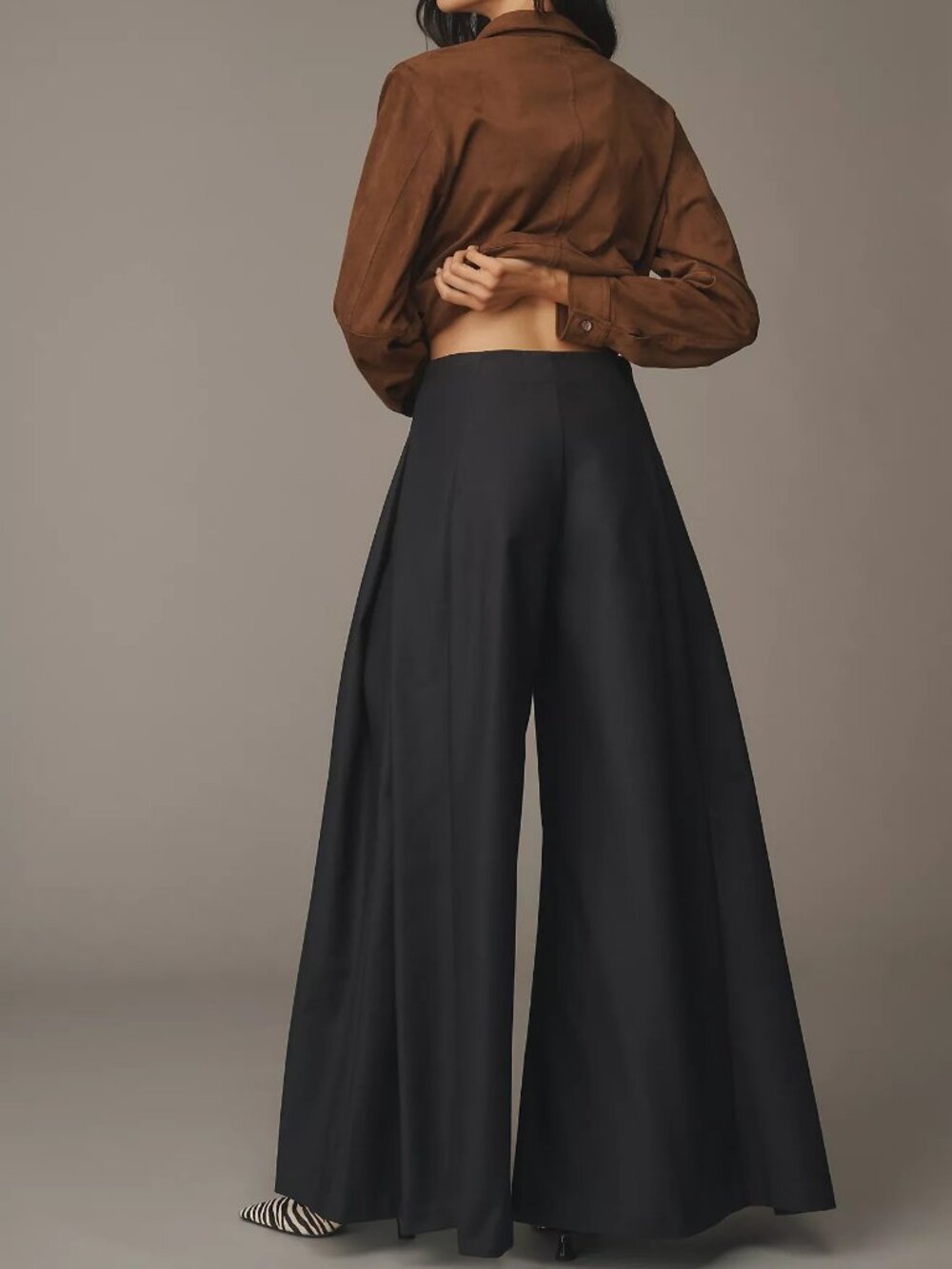 Anthropologie Maeve A-Line Palazzo Pants Sz 8 $158 NWT - Picture 3 of 4